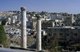 Jordan: Roman columns in front of the modern town of Jerash